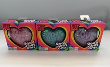 NeeDoh Good Vibes Only Hearts. Set of 3 Style...