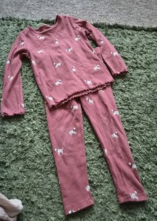 Next Dog Pink Long Sleeved Top And Leggings Age 2 3 Years