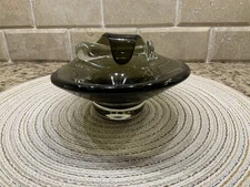 Beautiful Erickson Cigar Dish In Smoke With Stomper Or Muddler!