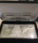 2016 $100 Franklin Silver Note 4oz .999 Fine Silver Bar APMEX w/ COA Box