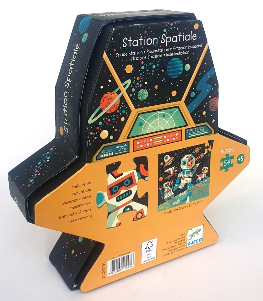 Raumstation Space Station DJECO Puzzle 54 Teile 40x37 cm ab 5 Jahre vollständig - Bild 2 von 4