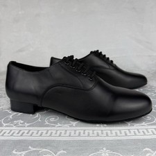 Very Fine Dance Shoes Mens Size US 9.5 Ballroom and Salsa Black Color Dancesport