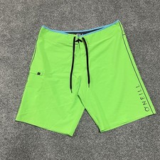 O Neill Hyperfreak Board Shorts Men s Size 38 Neon Green Surf Swim Trunks