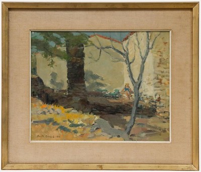 Bob Buys (1912-1970) - 1966 Öl, In Der Sonne Sitzend