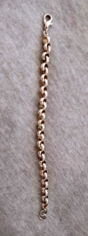 Fancy Link Solid Sterling Silver Bracelet 7.5 inch - image 5