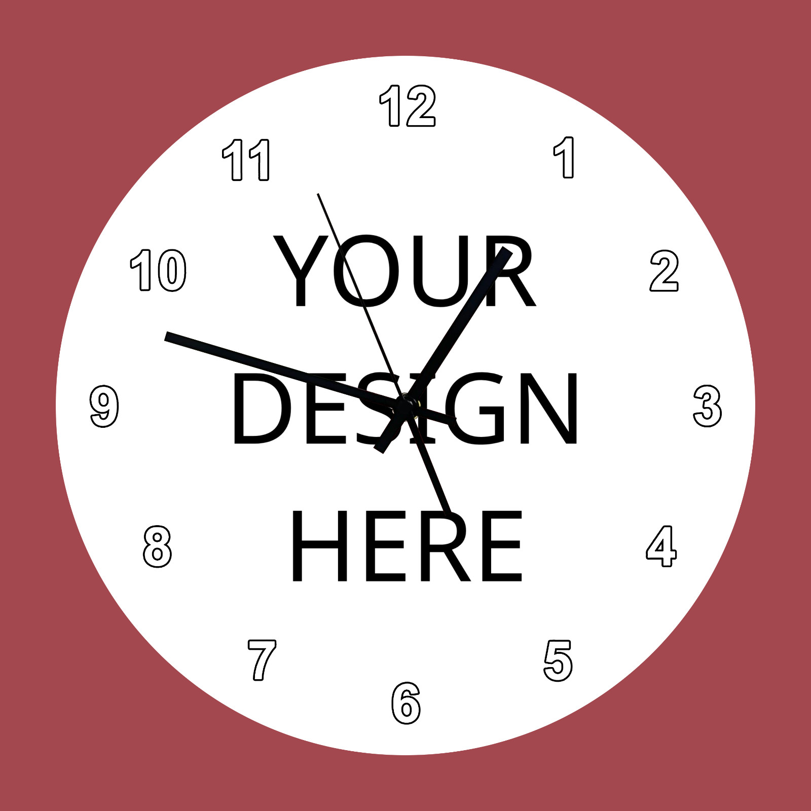 Custom Round Wall Clock, gift for her shirt, ship now