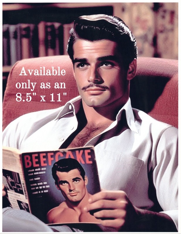 Handsome  Beefcake Men from Yesteryear 8x10 Fantasy Photo Photograph Reprint 119