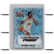 2025 Leaf NSCC The National Proof - Madison Booker Rookie 1/1 Blue Dots