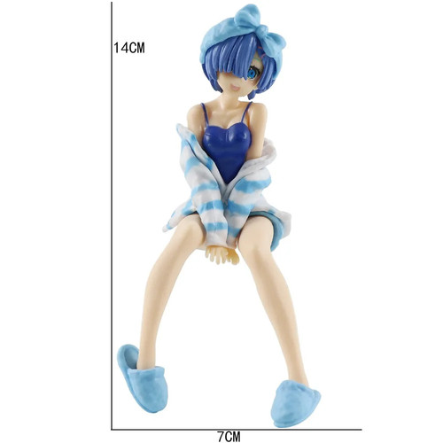 Anime Figure Kawaii Ragazza Grembiule Cameriera Vestito Bambina PVC Action Model Giocattolo - Foto 26 di 32