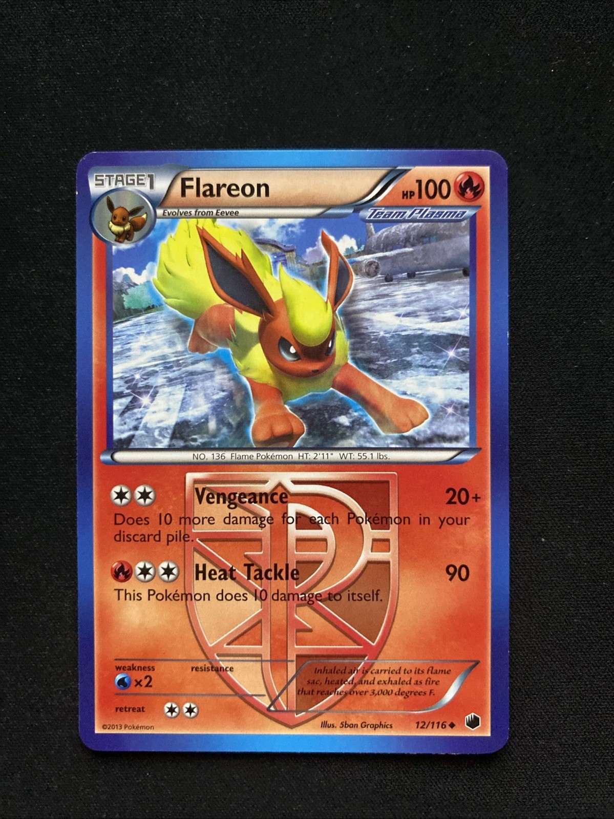 Flareon (Team Plasma) 12/116 Plasma Freeze Regular Pokemon
