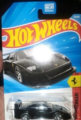 2026 HOT WHEELS BLACK FERRARI F40 COMPETIZIONE TAMPO ERROR VHTF