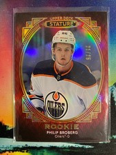 2020-21 UPPER DECK STATURE #173 PHILIP BROBERG ROOKIE /25 FREE SHIPPING!!