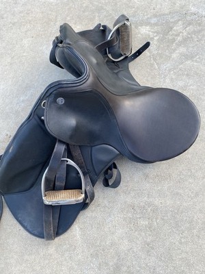 Kieffer Wien DL Professionell Dressage Saddle Deep Seat Black w/ Stirrups