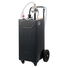Uimoso 35-gallon Portable Fuel Storage Tank With Manual Pump And 4 Wheels Black Uimoso 35-gallon Portable Fuel Storage Tank With Manual Pump And 4 Wheels Black