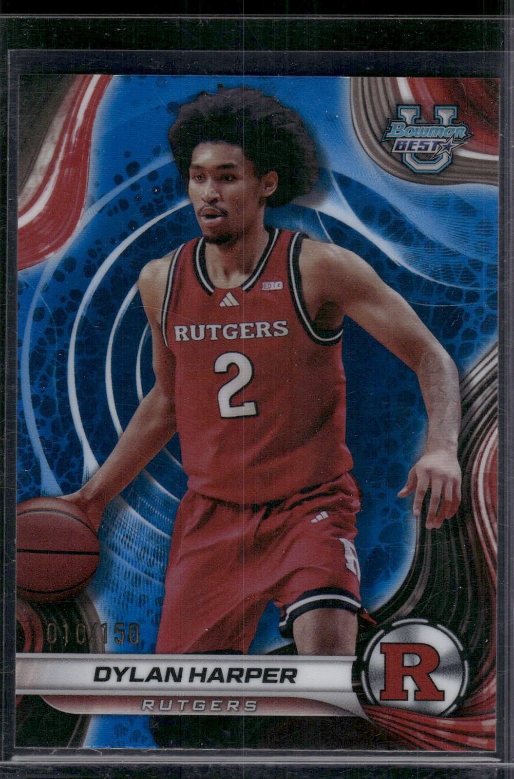 2024-25 Bowman's Best U #22 Dylan Harper Blue Refractor /150