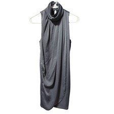 NWOT Zara Gray Asymmetrical Chic Minimalist Drape Dress