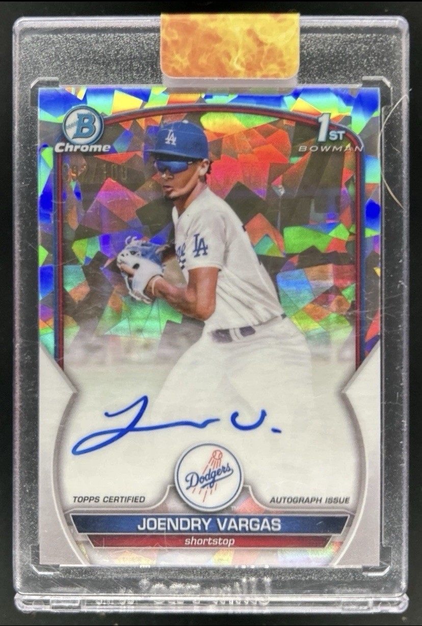 2023 Bowman Chrome - Prospect Auto Joendry Vargas #CPA-JV Atomic Refractor /100