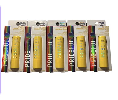 5 Pack- Prideful Citrus Lip Scrub .12 oz New