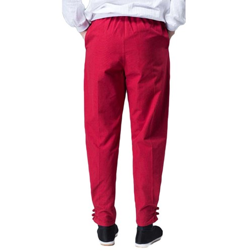 Cotton Bruce Lee Kung Fu Wing Chun Pants Martial Arts Trousers Ankle-Tied Pants - Picture 8 of 13