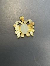 Butterfly gemstone Necklace Pendant Jewelry For Women