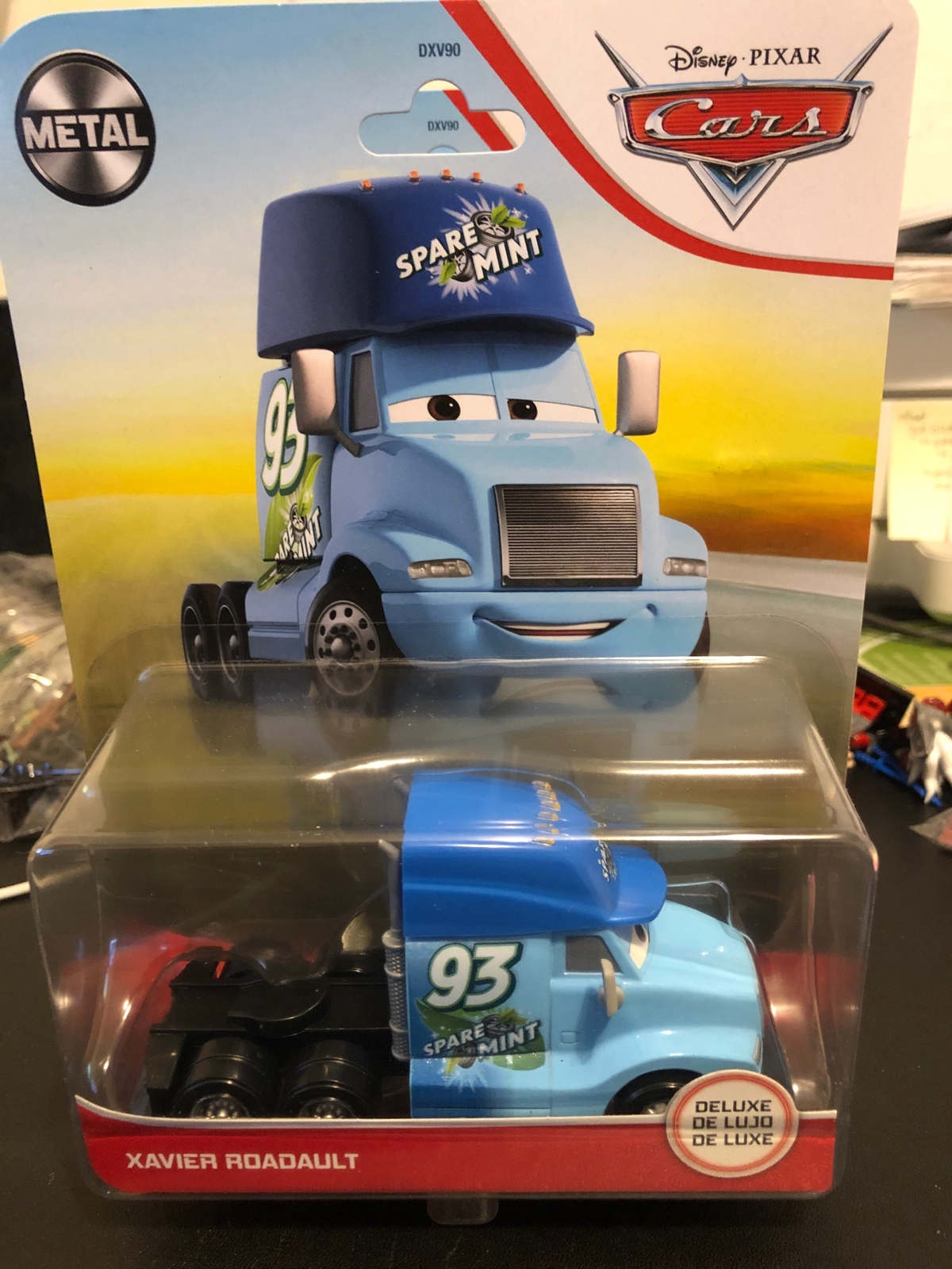 Disney Cars Diecast Oversized Deluxe Xavier Roadault Spare Mint Truck ...