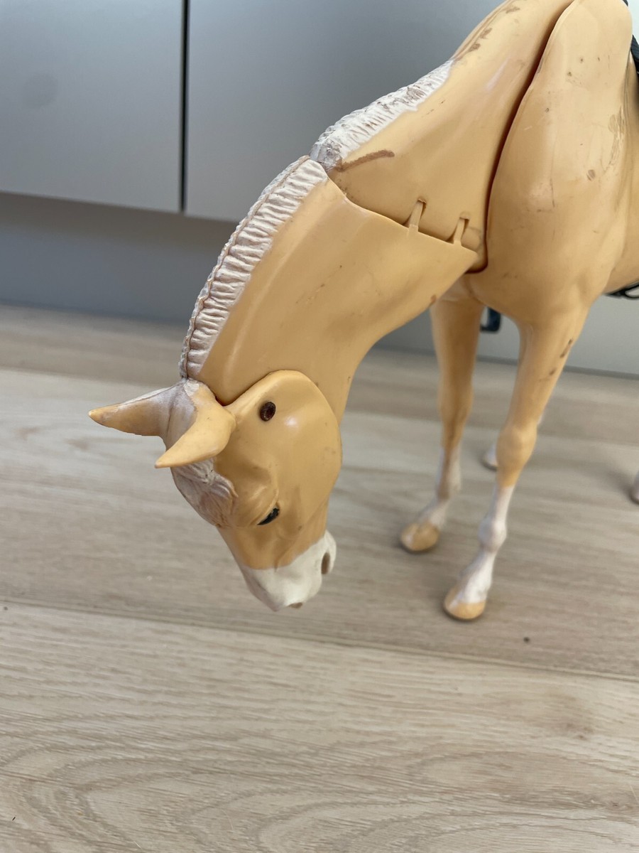 Vintage Marx Johnny West Series Buckskin Toy Nodding Horse with