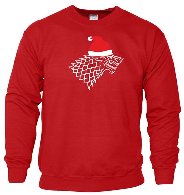 Game of Thrones Weihnachtspullover Santa Stark GOT Weihnachtsgeschenk Männer Sweatshirt Top