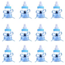 12 PCS Baby Bottle Shower Favor/Decorations, Plastic Candy Bottles