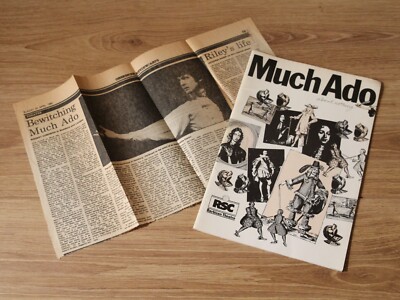 Viel Lärm um nichts RSC Royal Shakespeare Company Theaterspielprogramm 1982