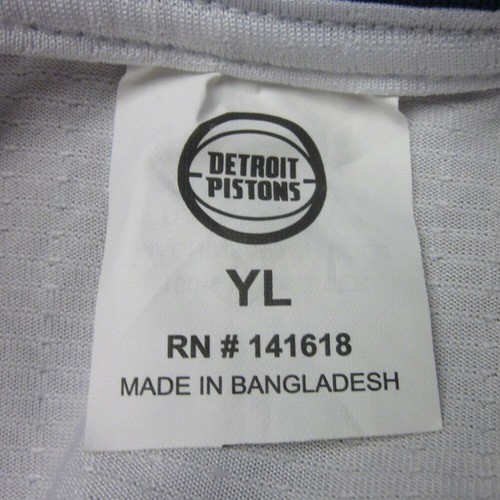 DETROIT PISTONS youth lrg Avery Bradley basketball jersey #22 kids Fox Sports 17 - Picture 4 of 4