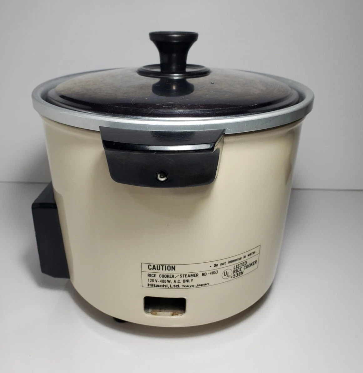 Vtg Hitachi 5.6 Cup Chime-O-Matic Food Steamer Rice Cooker Model RD-4053  Japan