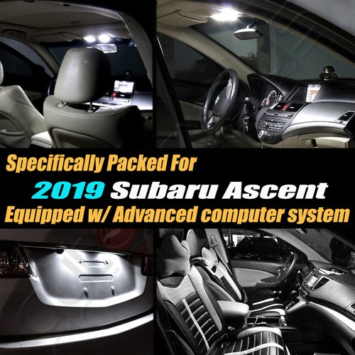 Kit de bombilla LED blanca interior sin errores CANbus de 12 piezas para Subaru Ascent 2019  - Imagen 2 de 9