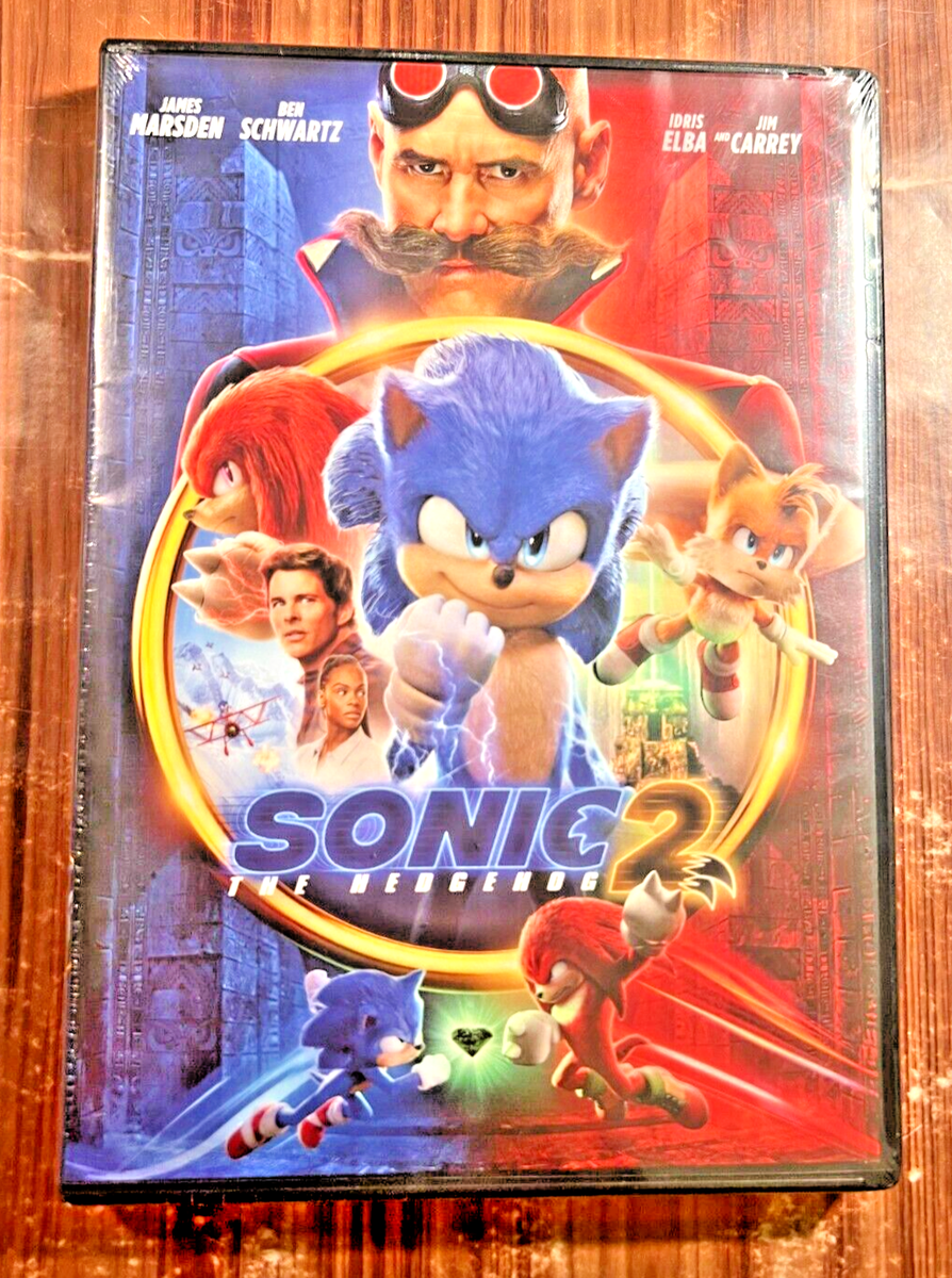 Sonic The Hedgehog 2 DVD Jim Carrey James Marsden Action Comedy