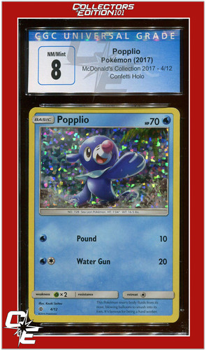 Popplio graded CGC 8 for sale on eBay