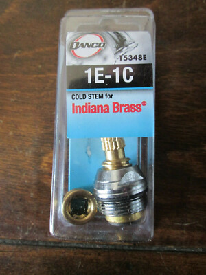 Indiana Brass Stem 11-0602C, Danco 1E-1C, Left Hand Cold ,18 pt, 1 and 3/8''