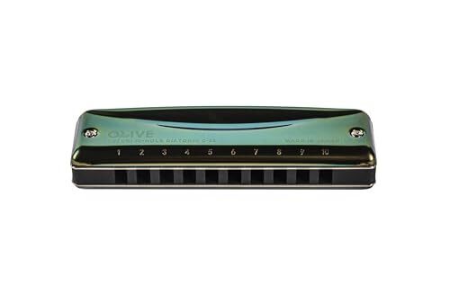 Suzuki 10 Hole Harmonica Olive C-20 G Key harmonica 4939334153280 Japan New - Picture 1 of 8
