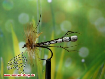 Trockenfliege '' Daddies Daddy '', 3er Set , auf Schonhaken/ barbless hook