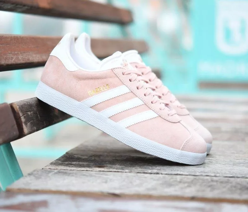 Adidas Gazelle Salmon Light Pink GOLD Trainers Shoes Sneakers Men 9 | eBay