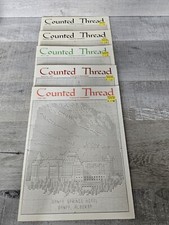 Lot Of 5 COUNTED THREAD 86-87 Society of America CSGA Newsletter/Magazine 243c