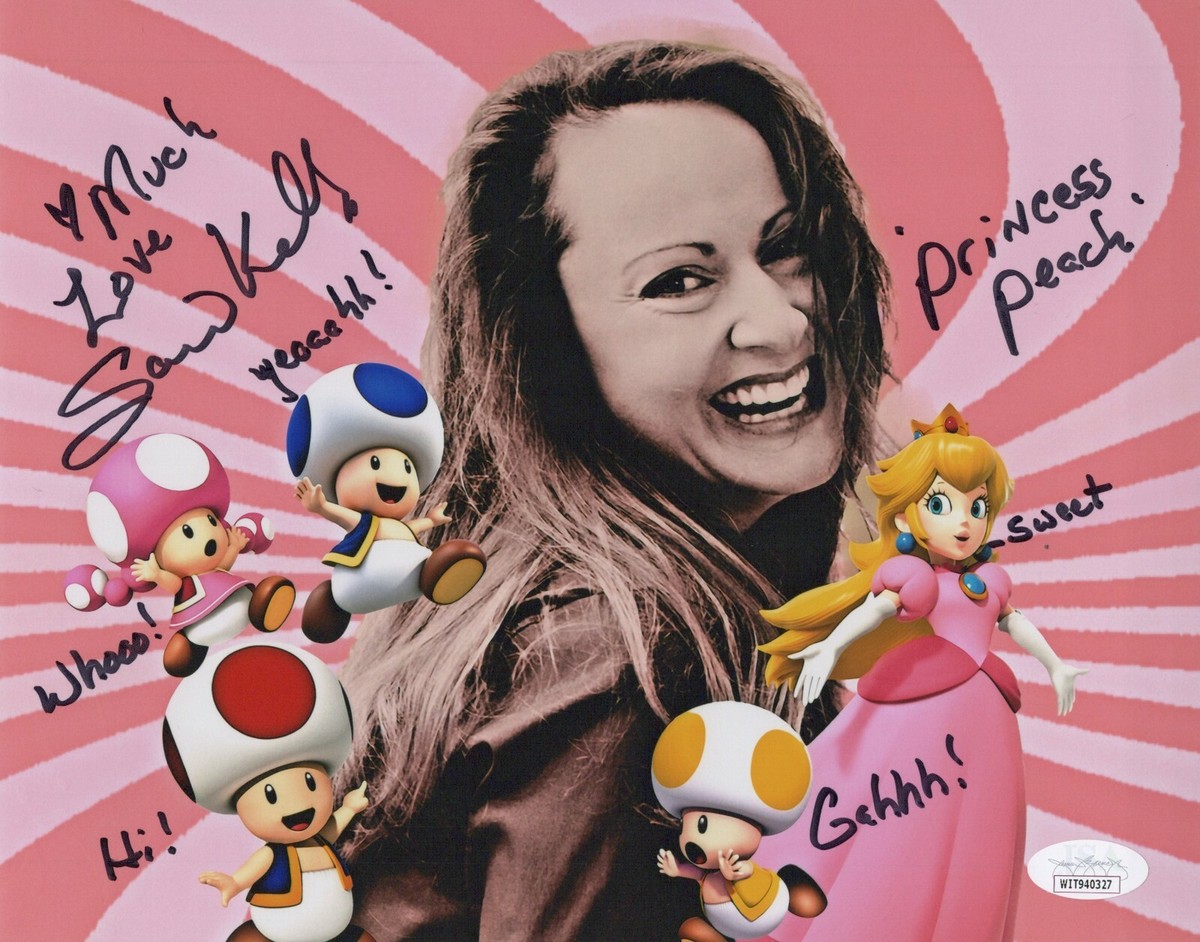 ＊【samo une様】専用ページ＊ SAMANTHA KELLY Signed MARIO PRINCESS PEACH 8x10 Photo Autograph