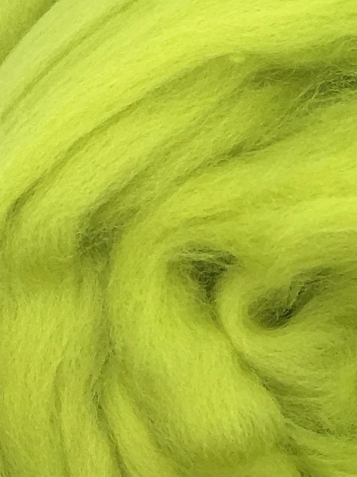 Celadon Green Merino Wool Top Roving -Spin Yarn Needle & Wet felt Crafts Weaving - Image 2 of 4