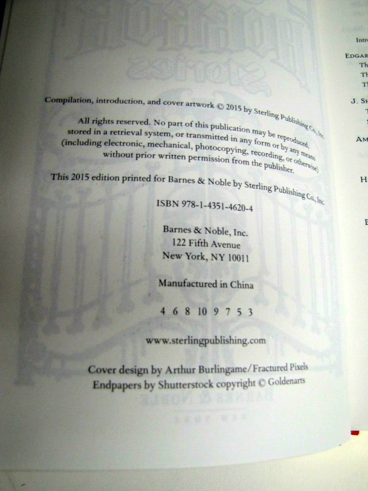 Classic Horror Stories Anthology Leather Barnes Noble