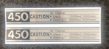 CB450 BLACK BOMBER CAUTION DECAL