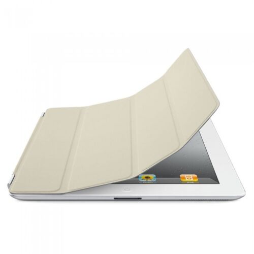 Apple IPAD 2 3 4 4TH Generazione Smart Cover Bianco Crema Pelle Mc952ll/A - Foto 1 di 2