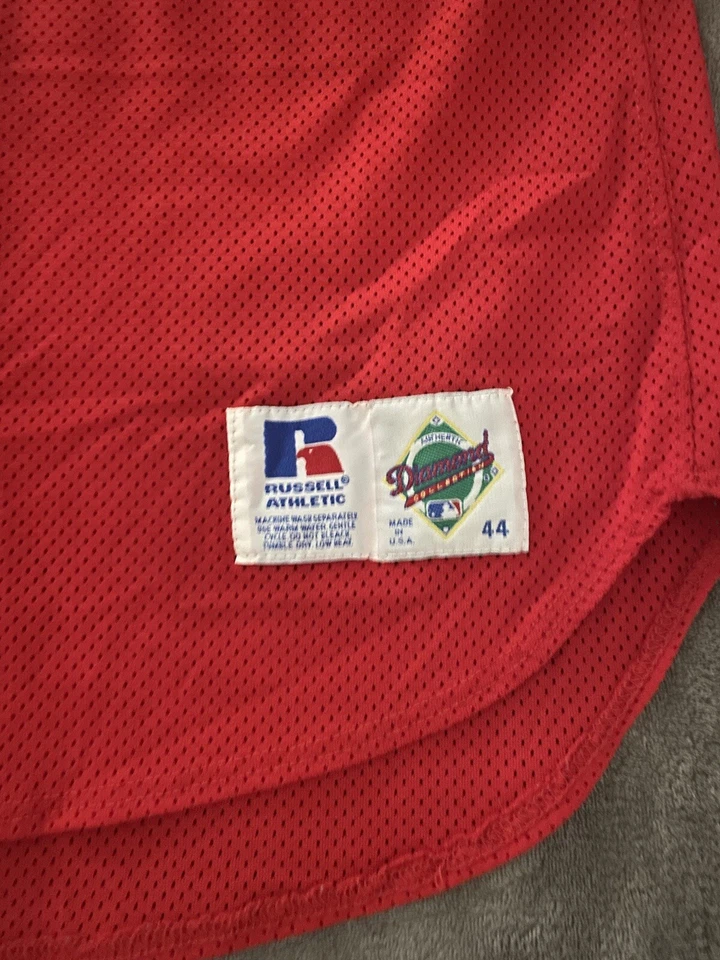 Baseball Jersey Phillies Russell Athletic Curt Schilling  Batting Practice Sz44 - Image 3 of 4