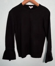EQUIPMENT FEMME 100% Cashmere Black Crew Neck Sweater Jumper Womens Medium