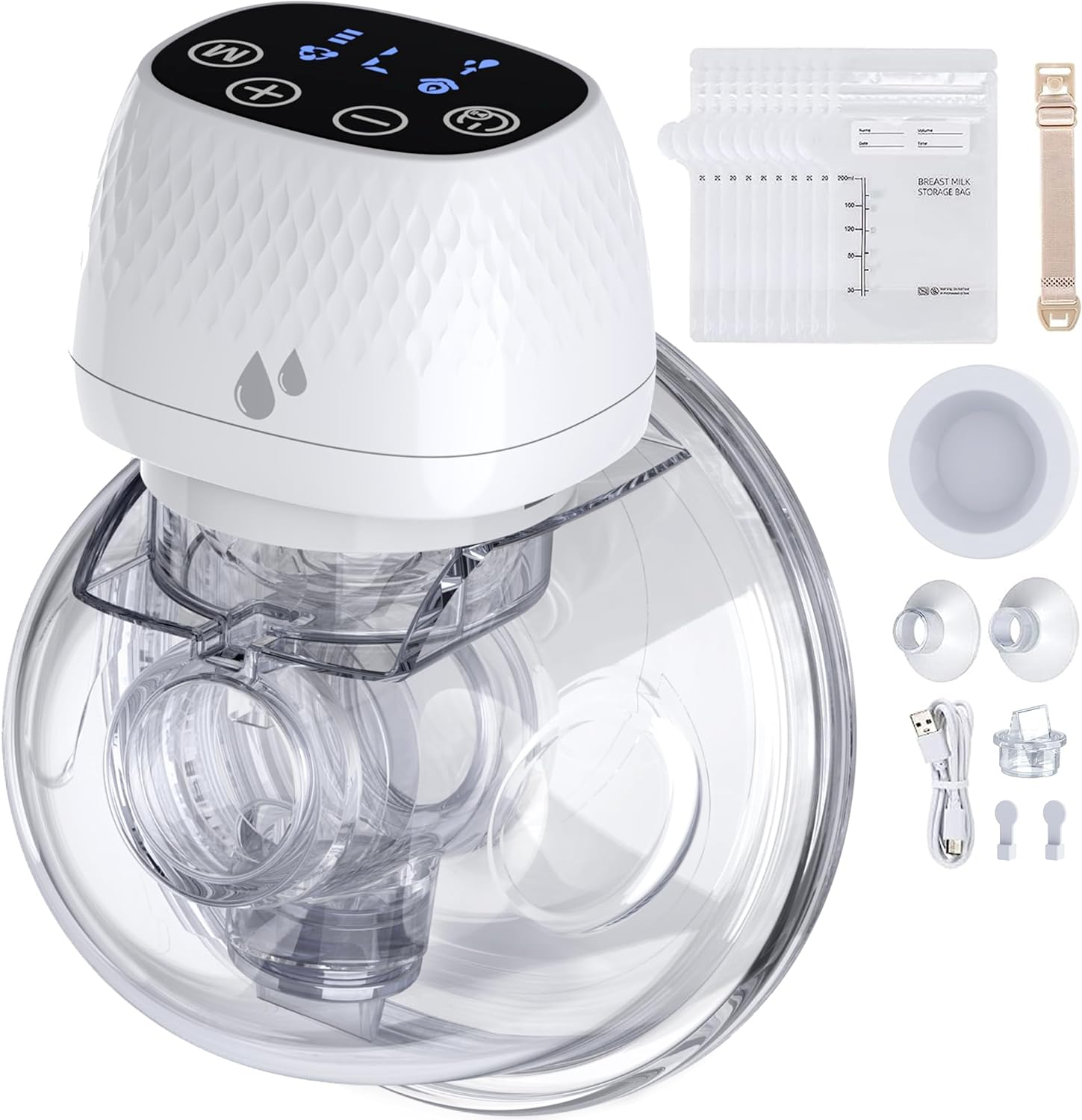 Wearable Breast Pump, Electric Hands-Free & Painless Breastfeeding Breast Pumps-image
