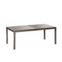 Merxx Semi Ausziehtisch Gartentisch 150(220)X90Cm Aluminium Graphit