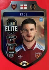 2021-22 Topps Match Attax Declan Rice MF Pro Elite Chrome Shield #SH 9 New!⚽️⚽️