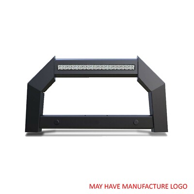 Kasei Bull Bar Brush Guard No skid plate Matte Black Fits 18-24 Jeep Wrangler